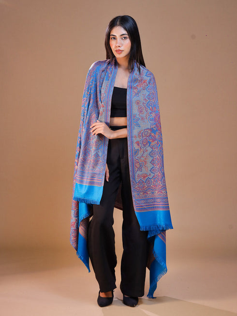 Women's Jamawar Wool Shawl